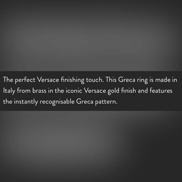 Versace Greca-detail Ring-Gold - Picture 4 of 7